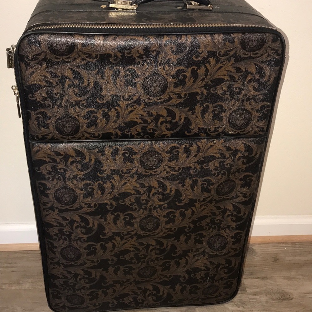 Versace large roller suitcase